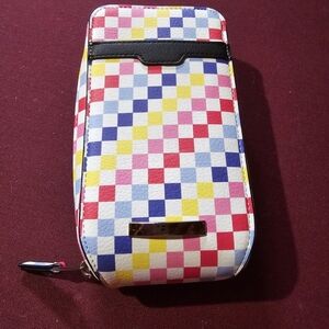 Small checkered clutch
